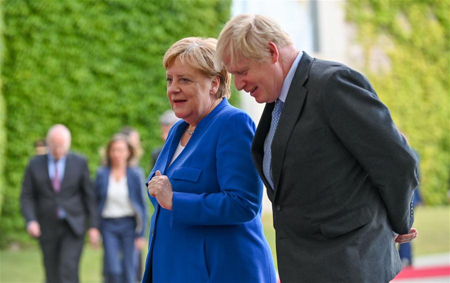 GERMANY-BERLIN-BRITAIN-BORIS JOHNSON-VISIT