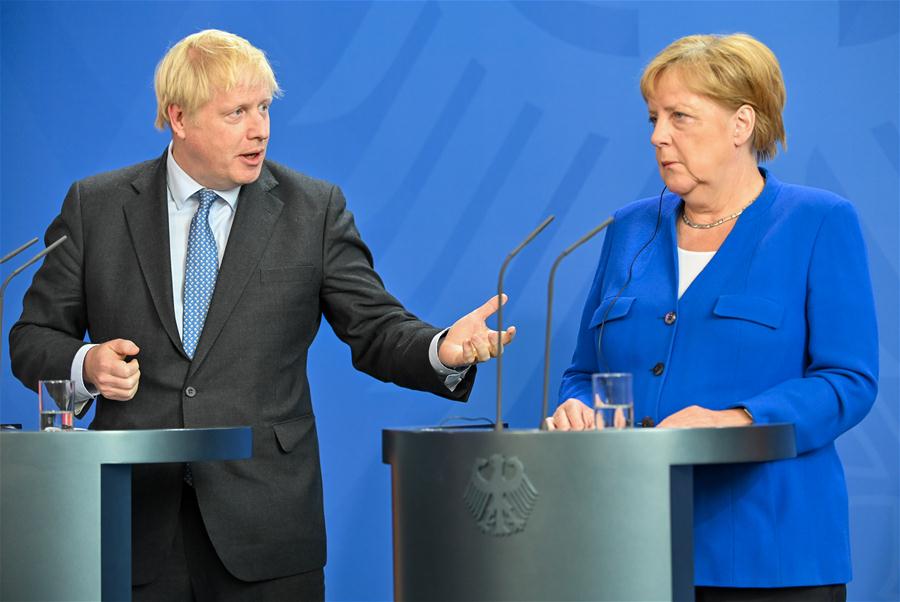 GERMANY-BERLIN-BRITAIN-BORIS JOHNSON-VISIT