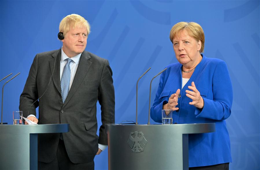 GERMANY-BERLIN-BRITAIN-BORIS JOHNSON-VISIT
