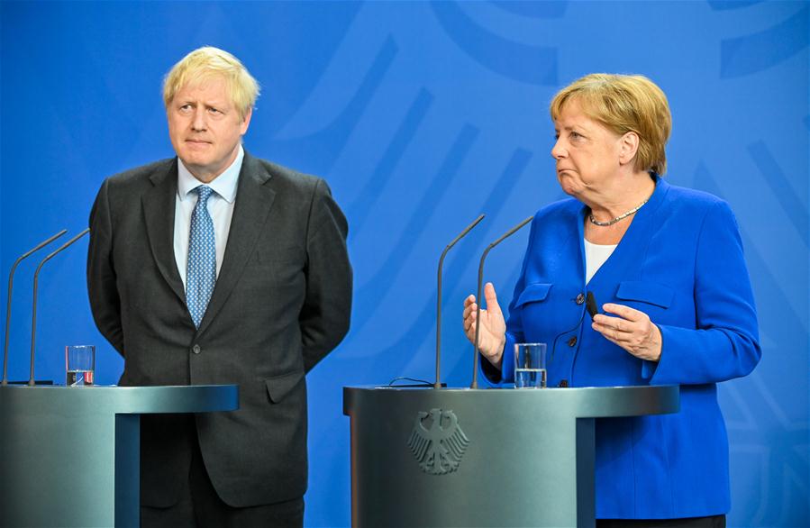 GERMANY-BERLIN-BRITAIN-BORIS JOHNSON-VISIT