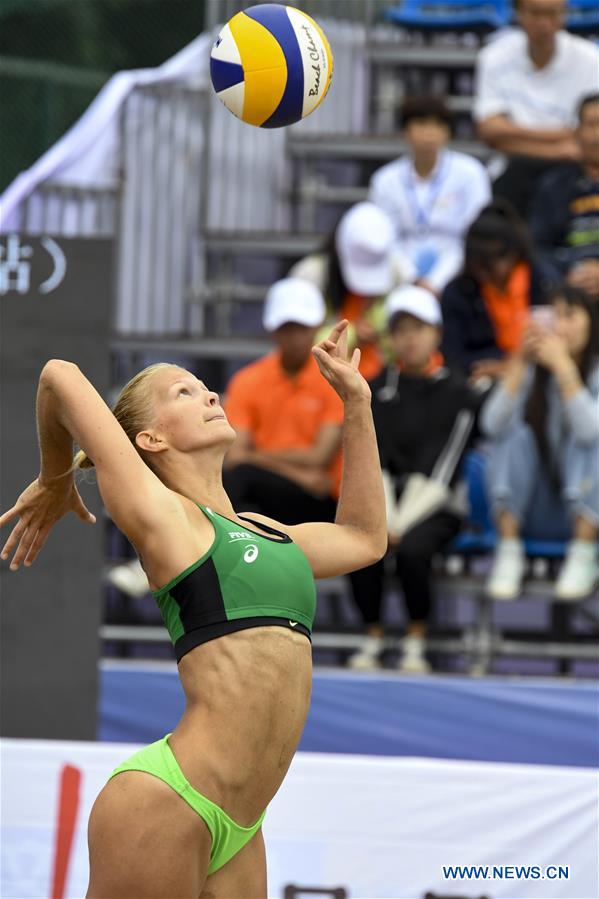 (SP)CHINA-NINGXIA-ZHONGWEI-BEACH VOLLEYBALL-WORLD TOUR 2019 (CN)