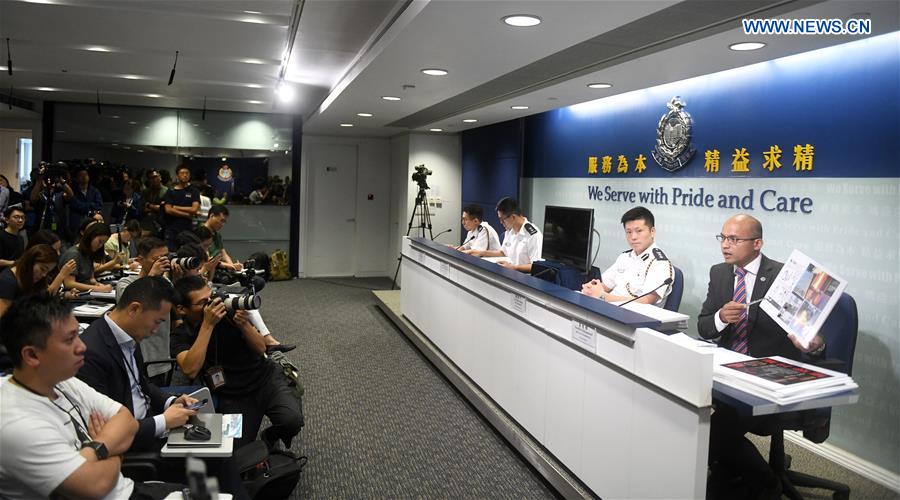 CHINA-HONG KONG-POLICE-PRESS CONFERENCE (CN)