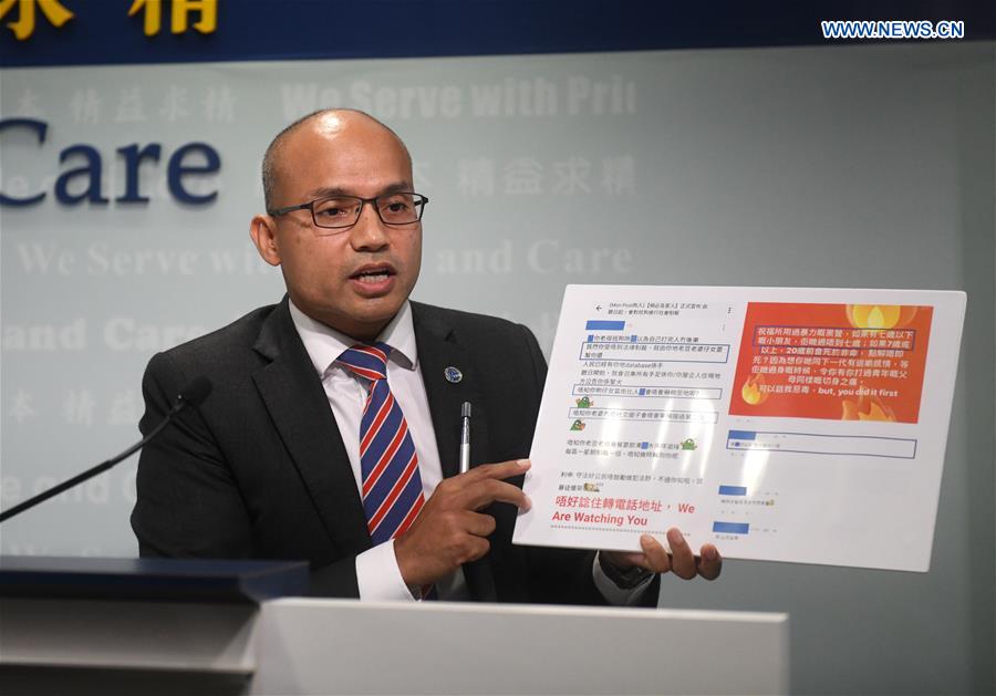 CHINA-HONG KONG-POLICE-PRESS CONFERENCE (CN)