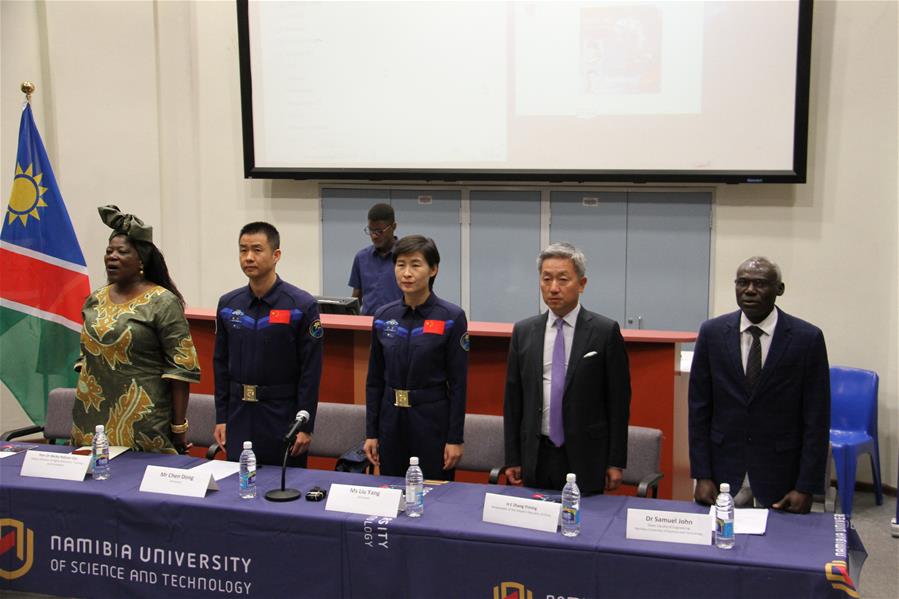 NAMIBIA-WINDHOEK-CHINESE ASTRONAUTS-UNIVERSITY ACTIVITY