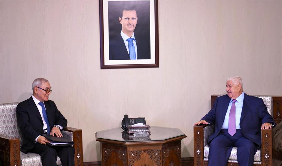 SYRIA-DAMASCUS-CHINESE ENVOY-VISIT