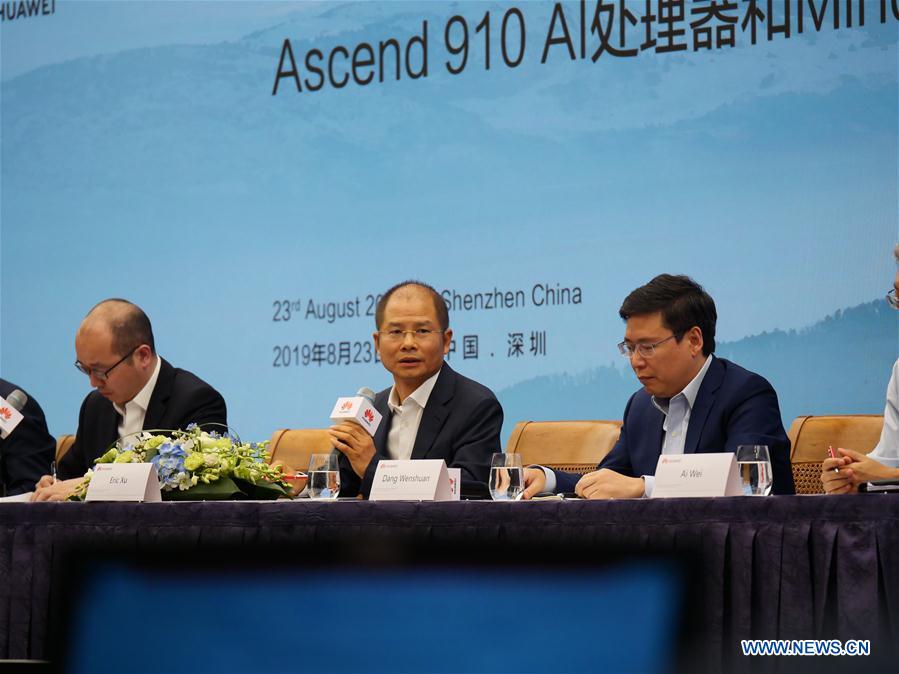 CHINA-SHENZHEN-HUAWEI-AI PROCESSOR ASCEND 910-LAUNCH (CN)
