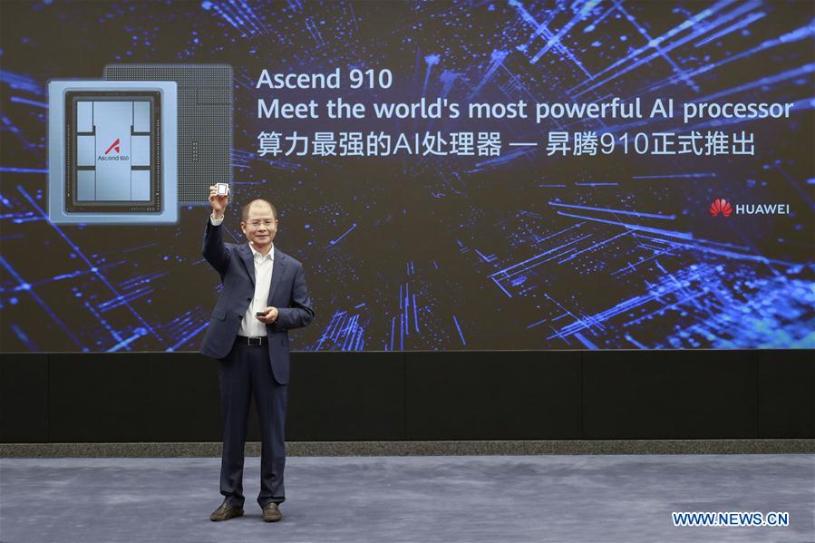 CHINA-SHENZHEN-HUAWEI-AI PROCESSOR ASCEND 910-LAUNCH (CN)