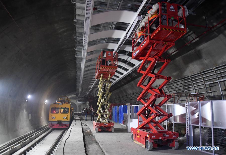 CHINA-BEIJING-ZHANGJIAKOU HIGH-SPEED RAILWAY-CONSTRUCTION (CN)
