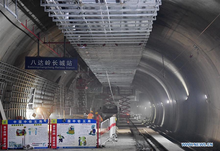 CHINA-BEIJING-ZHANGJIAKOU HIGH-SPEED RAILWAY-CONSTRUCTION (CN)