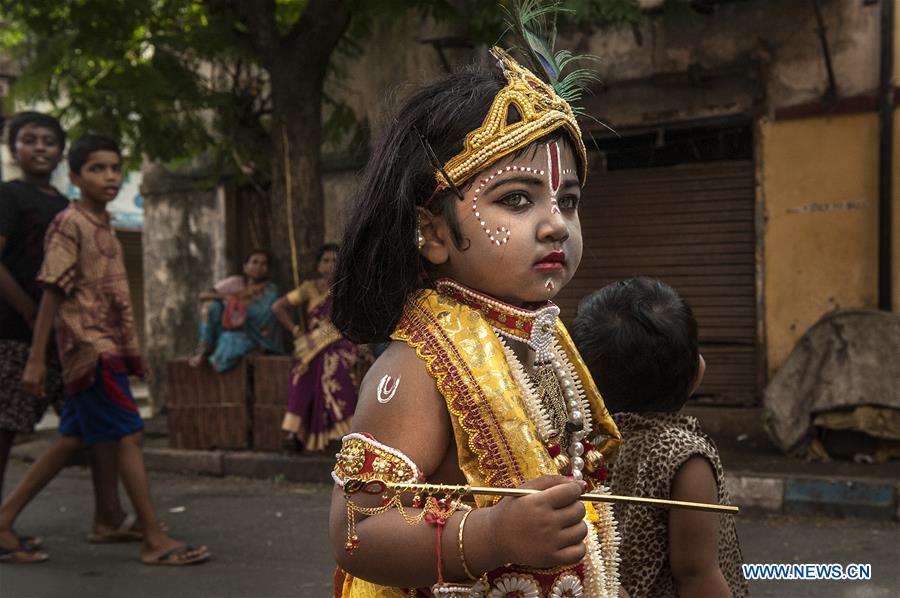 INDIA-KOLKATA-KRISHNA JANMASHTAMI-CHILDREN