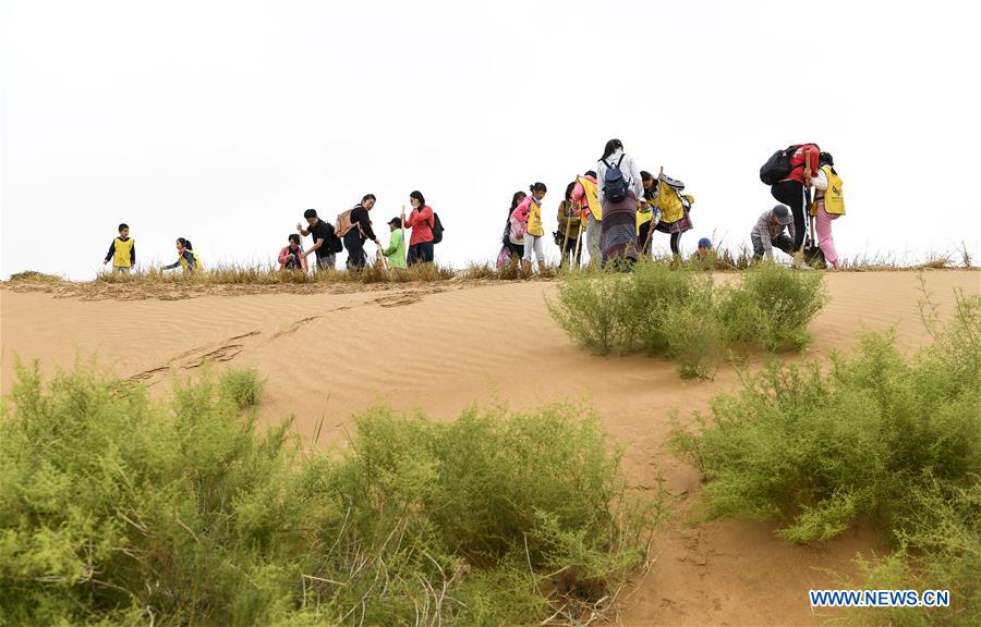 CHINA-NINGXIA-ZHONGWEI-DESERT CONTROL-ACTIVITY(CN)