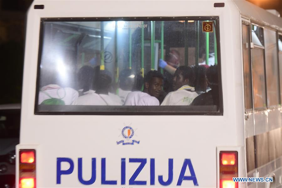 MALTA-FLORIANA-MIGRANTS-DISEMBARKATION