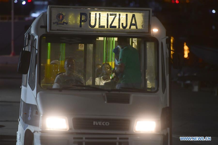 MALTA-FLORIANA-MIGRANTS-DISEMBARKATION