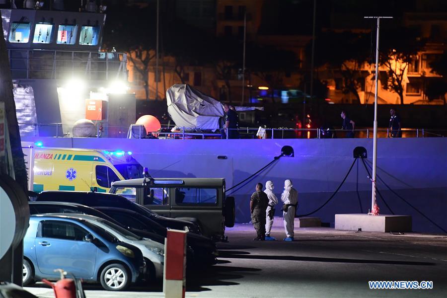 MALTA-FLORIANA-MIGRANTS-DISEMBARKATION