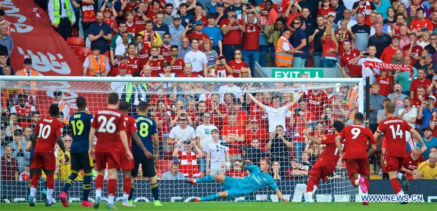 (SP)BRITAIN-LIVERPOOL-FOOTBALL-ENGLISH PREMIER LEAGUE-LIVERPOOL VS ARSENAL