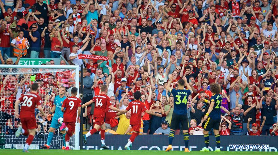 (SP)BRITAIN-LIVERPOOL-FOOTBALL-ENGLISH PREMIER LEAGUE-LIVERPOOL VS ARSENAL