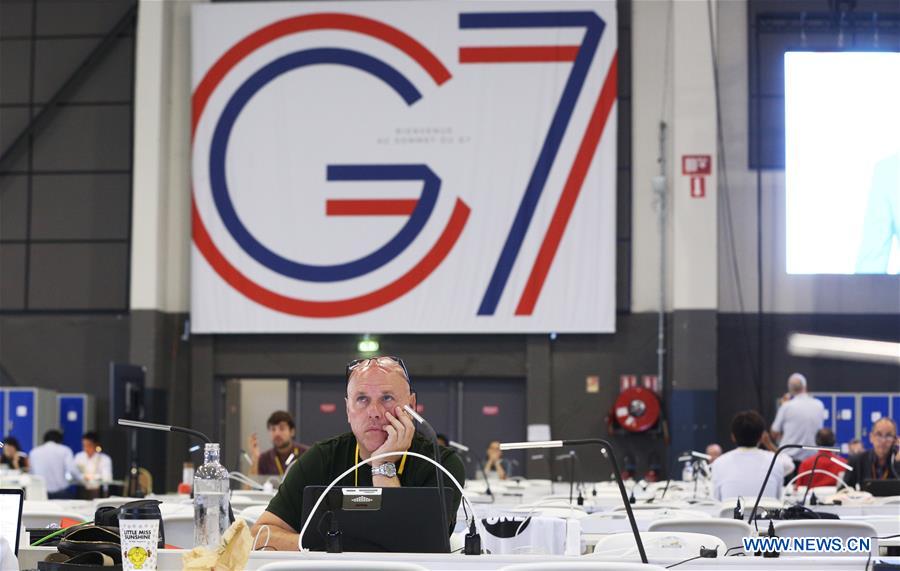 FRANCE-BIARRITZ-G7 SUMMIT-MEDIA 