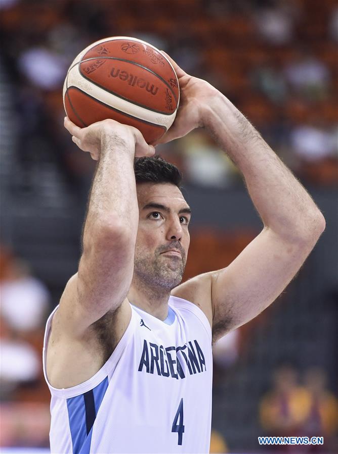 (SP)CHINA-NINGBO-INTERNATIONAL MEN'S BASKETBALL TOURNAMENT-ARG VS RUS (CN)