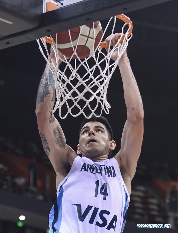 (SP)CHINA-NINGBO-INTERNATIONAL MEN'S BASKETBALL TOURNAMENT-ARG VS RUS (CN)