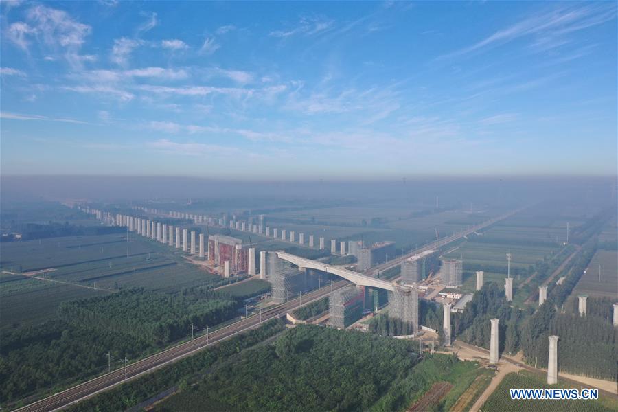 CHINA-HEBEI-XIONGAN-SWIVEL RAILWAY BRIDGE-ROTATION (CN)