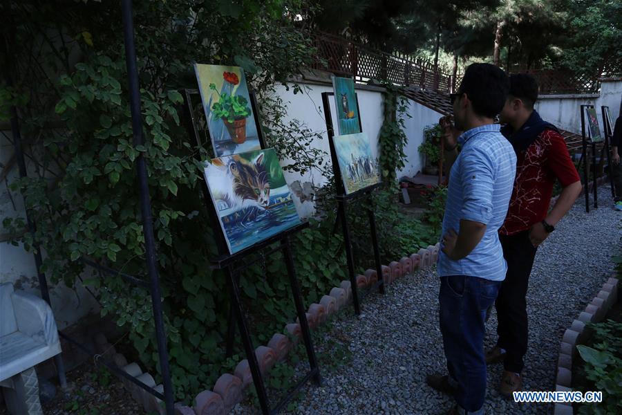 AFGHANISTAN-KABUL-DISABLED ARTIST-PAINTING EXHIBITION