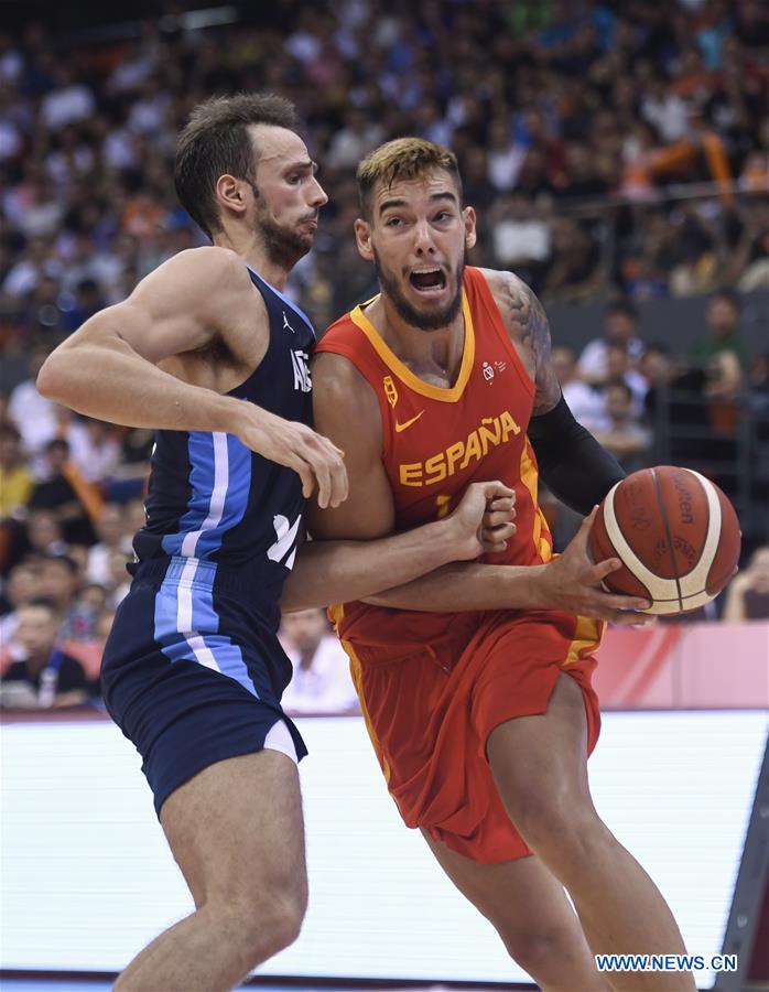 (SP)CHINA-NINGBO-INTERNATIONAL MEN'S BASKETBALL TOURNAMENT-ESP VS ARG (CN)
