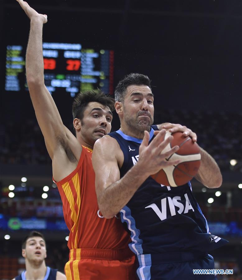 (SP)CHINA-NINGBO-INTERNATIONAL MEN'S BASKETBALL TOURNAMENT-ESP VS ARG (CN)