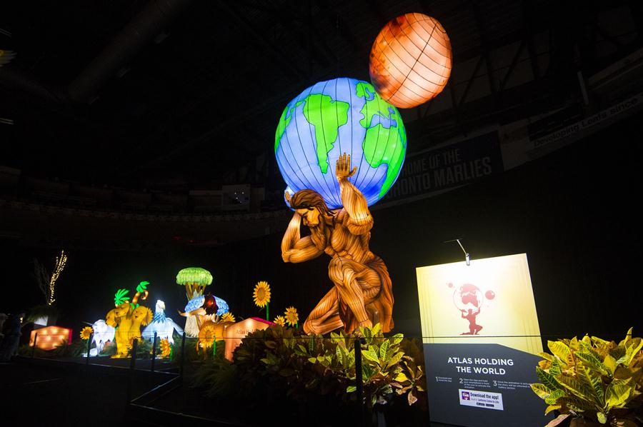 Chinese lanterns themed Silk Road displayed at Canadian National
