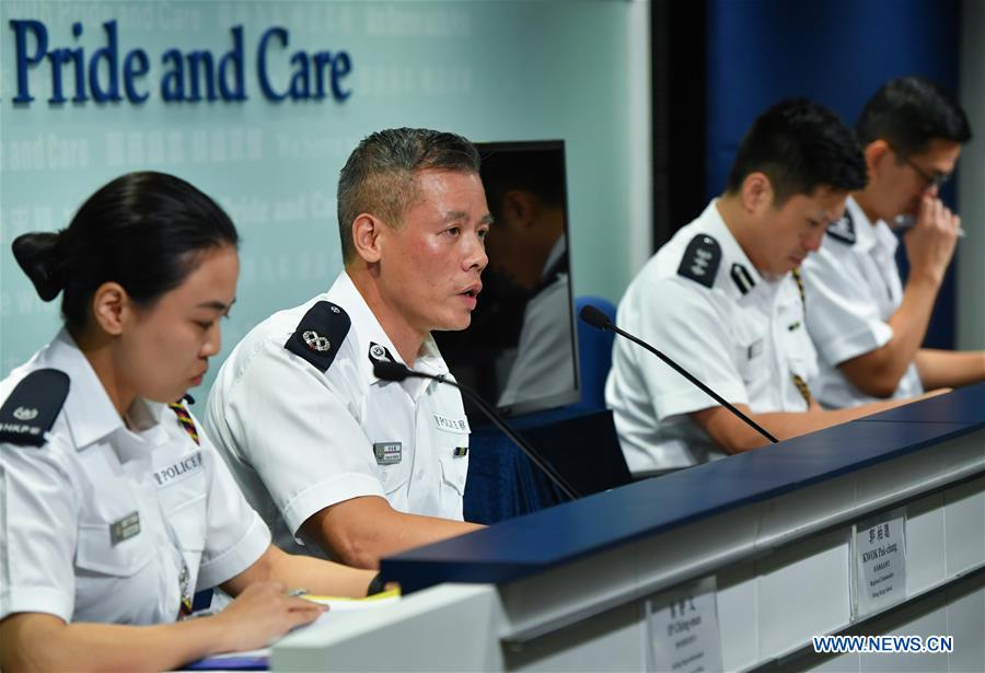 CHINA-HONG KONG-POLICE-PRESS CONFERENCE (CN)