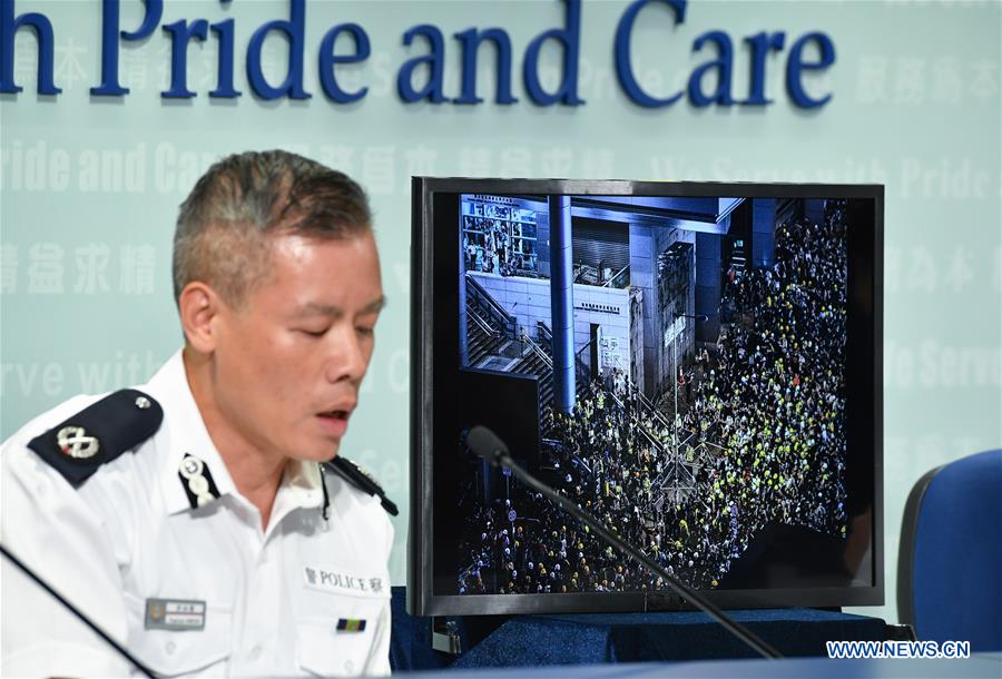 CHINA-HONG KONG-POLICE-PRESS CONFERENCE (CN)