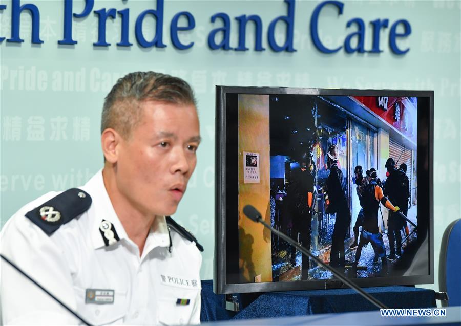 CHINA-HONG KONG-POLICE-PRESS CONFERENCE (CN)