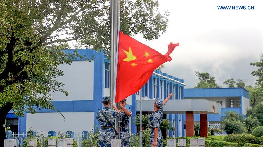 CHINA-HONG KONG-PLA GARRISON-NATIONAL FLAG-RAISING CEREMONY (CN)