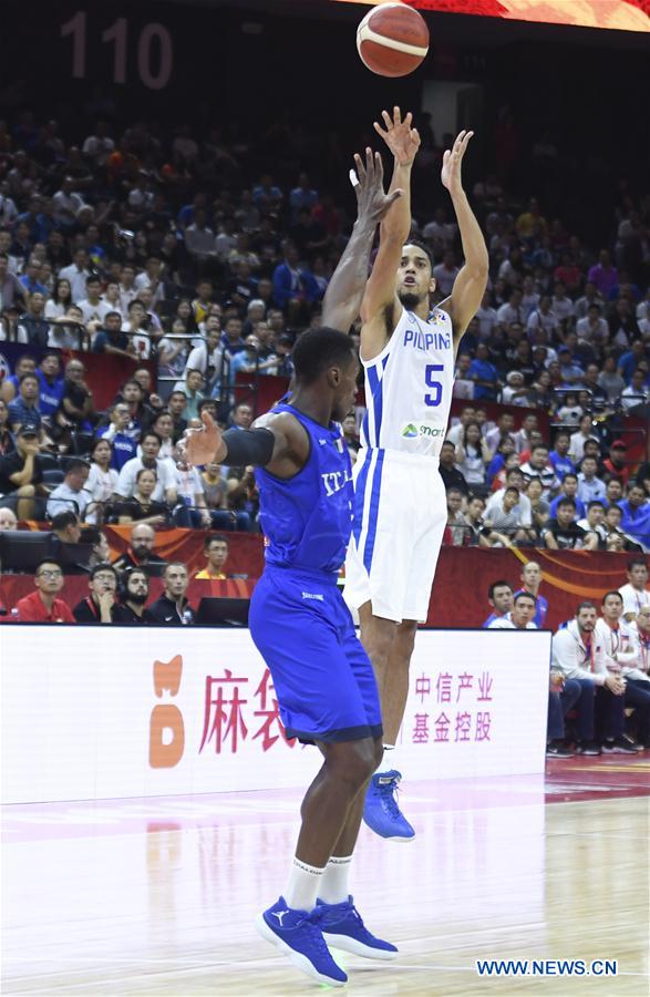 (SP)CHINA-FOSHAN-BASKETBALL-FIBA WORLD CUP-GROUP D-THE PHILIPPINES VS ITALY(CN)