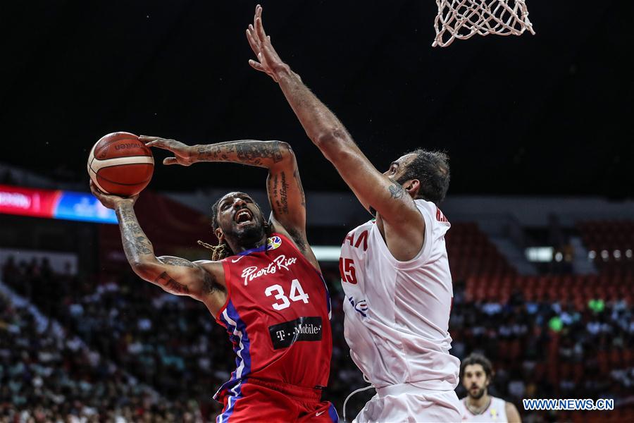 (SP)CHINA-GUANGZHOU-BASKETBALL-FIBA WORLD CUP-GROUP C-IRAN VS PUERTO RICO (CN)