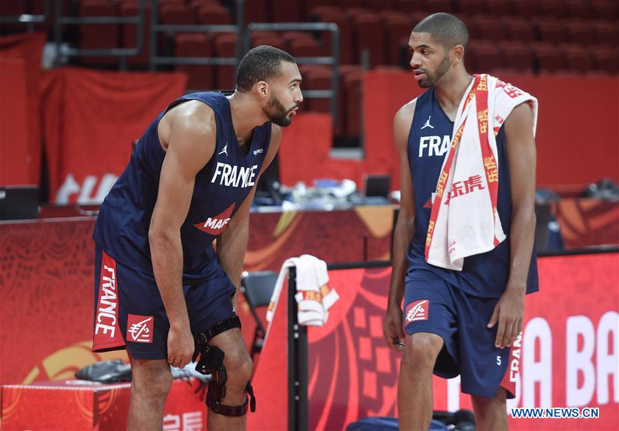 (SP)CHINA-SHENZHEN-BASKETBALL-FIBA WORLD CUP-FRANCE-TRAINING (CN)