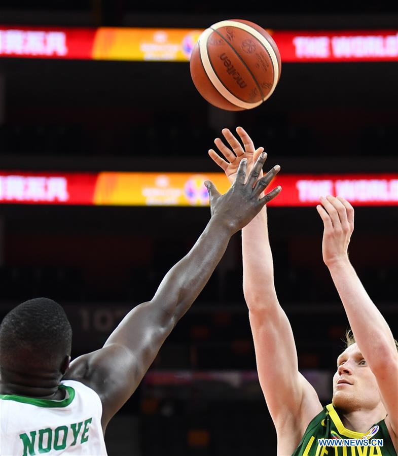 (SP)CHINA-DONGGUAN-BASKETBALL-FIBA WORLD CUP-GROUP H-LITHUANIA VS SENEGAL (CN)