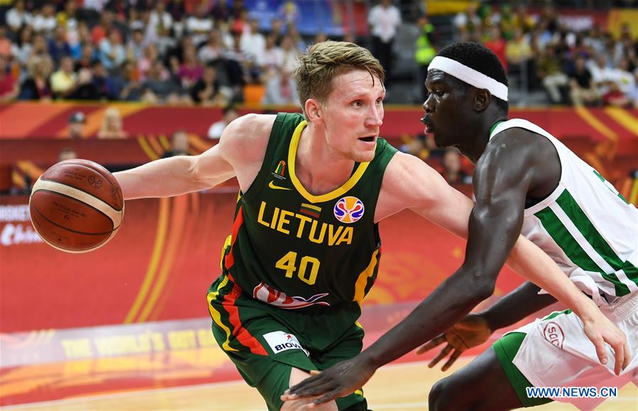 (SP)CHINA-DONGGUAN-BASKETBALL-FIBA WORLD CUP-GROUP H-LITHUANIA VS SENEGAL (CN)