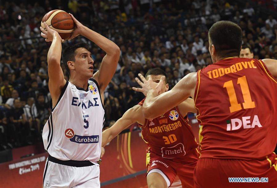 (SP)CHINA-NANJING-BASKETBALL-FIBA WORLD CUP-GROUP F-GREECE VS MONTENEGRO (CN)