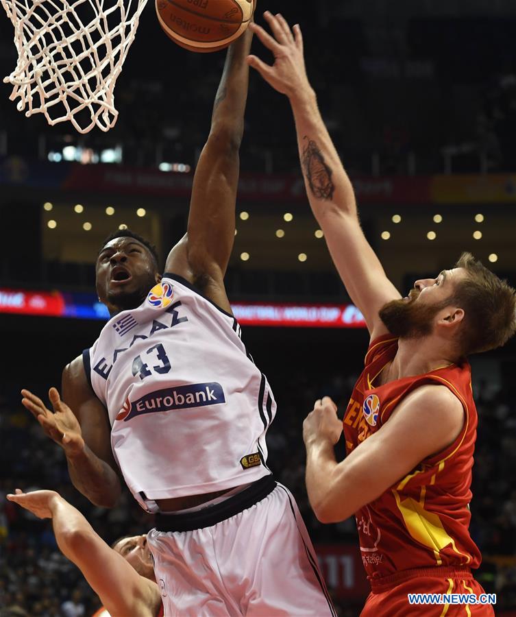 (SP)CHINA-NANJING-BASKETBALL-FIBA WORLD CUP-GROUP F-GREECE VS MONTENEGRO (CN)