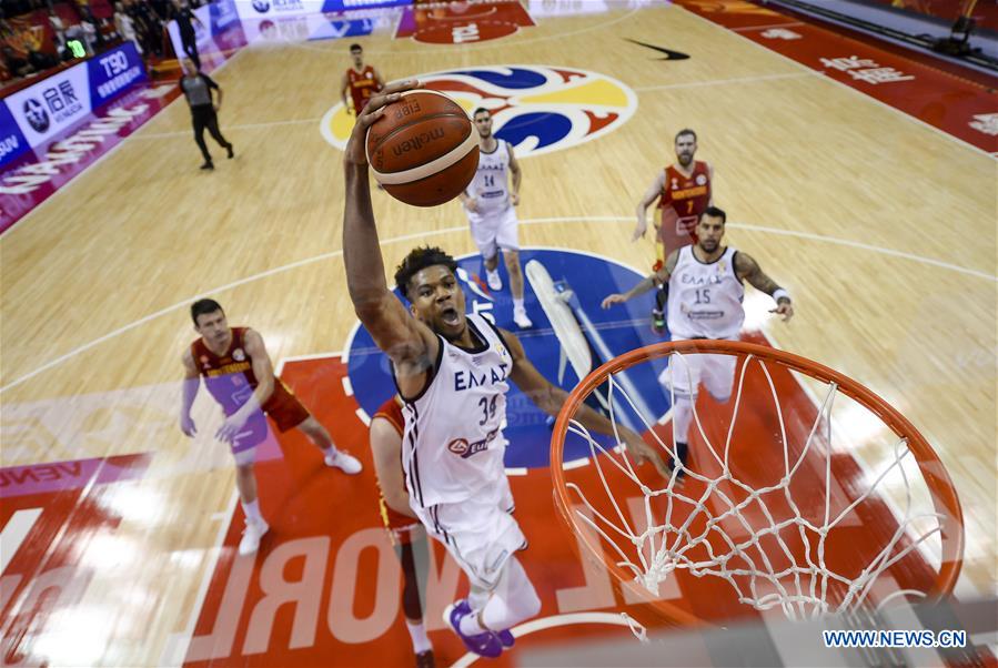 (SP)CHINA-NANJING-BASKETBALL-FIBA WORLD CUP-GROUP F-GREECE VS MONTENEGRO (CN)