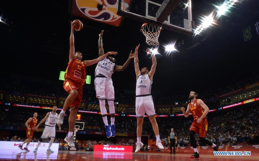 (SP)CHINA-NANJING-BASKETBALL-FIBA WORLD CUP-GROUP F-GREECE VS MONTENEGRO (CN)