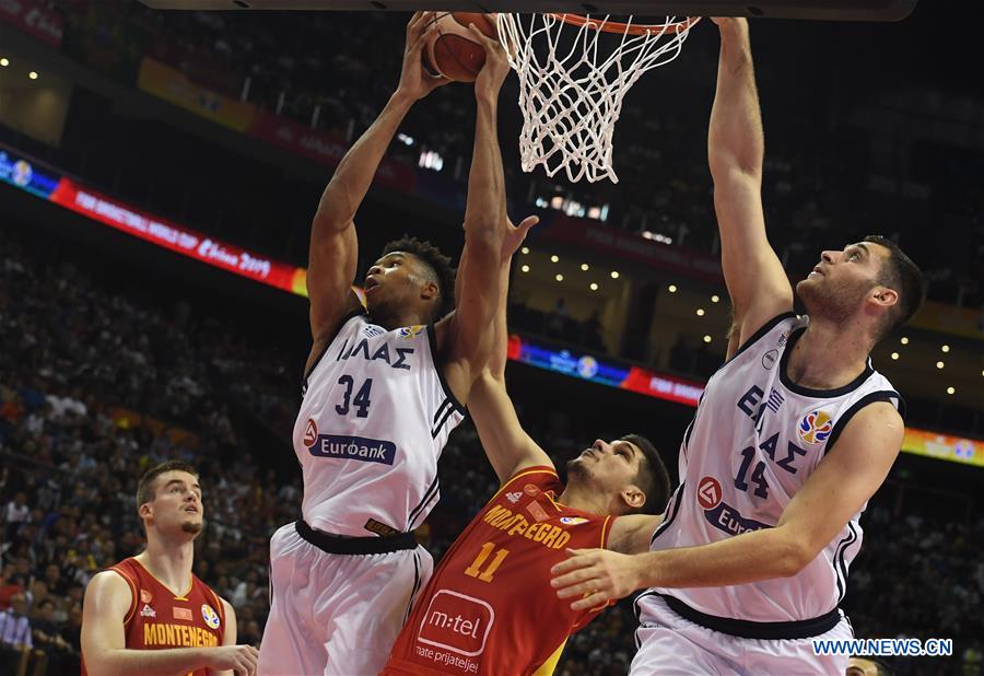 (SP)CHINA-NANJING-BASKETBALL-FIBA WORLD CUP-GROUP F-GREECE VS MONTENEGRO (CN)