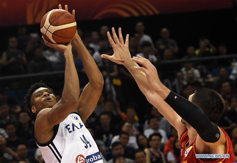 (SP)CHINA-NANJING-BASKETBALL-FIBA WORLD CUP-GROUP F-GREECE VS MONTENEGRO (CN)