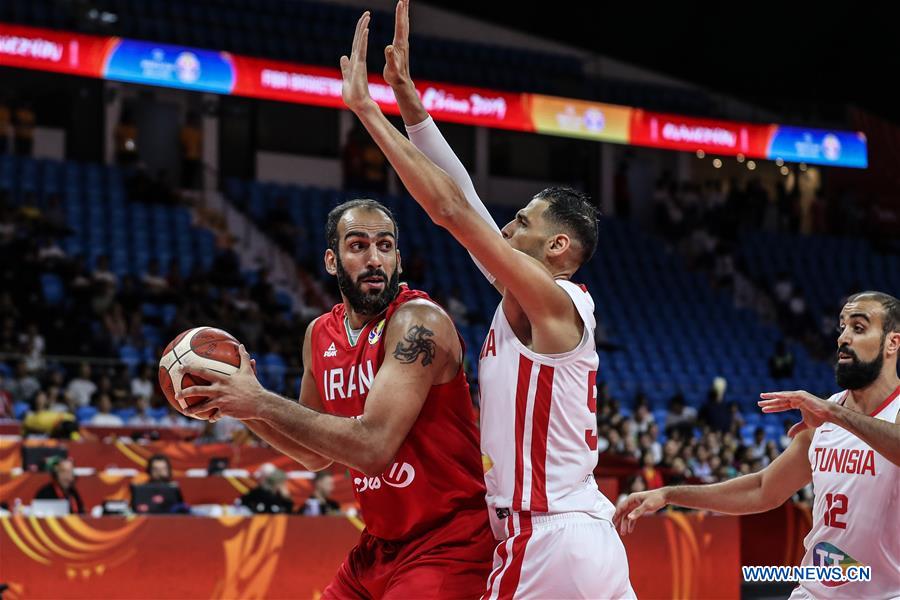 (SP)CHINA-GUANGZHOU-BASKETBALL-FIBA WORLD CUP-GROUP C-IRAN VS TUNISIA (CN)