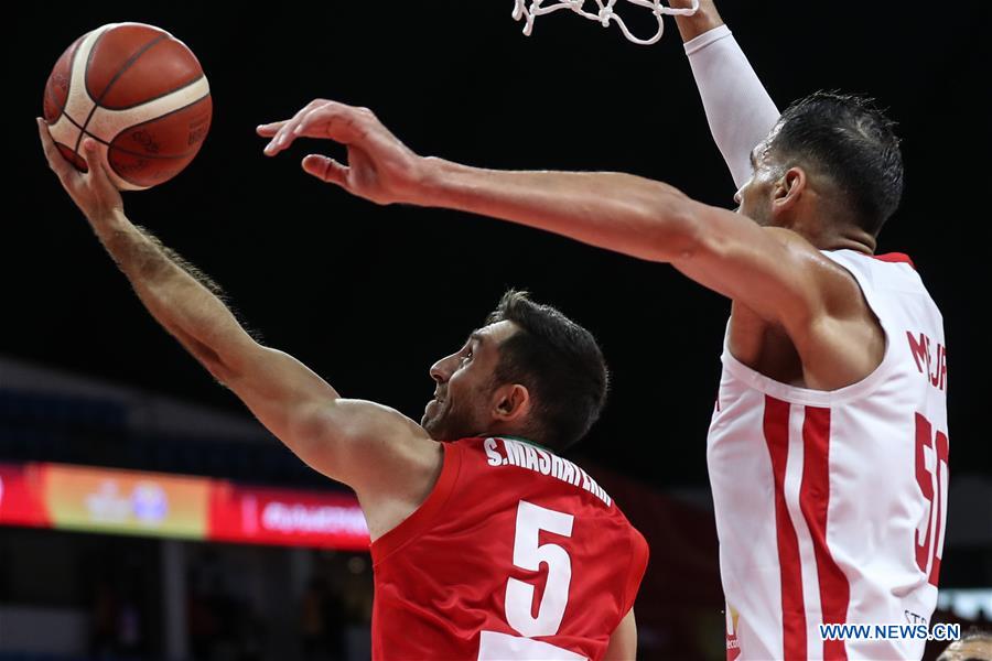 (SP)CHINA-GUANGZHOU-BASKETBALL-FIBA WORLD CUP-GROUP C-IRAN VS TUNISIA (CN)