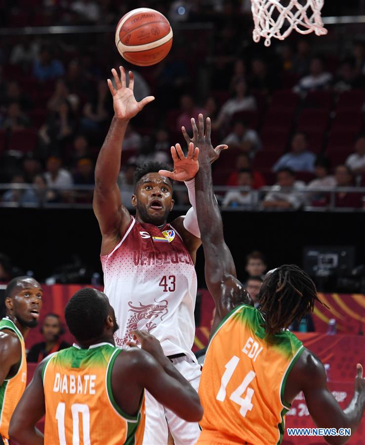 (SP)CHINA-BEIJING-BASKETBALL-FIBA WORLD CUP-GROUP A-VENEZUELA VS COTE D'IVOIRE (CN)