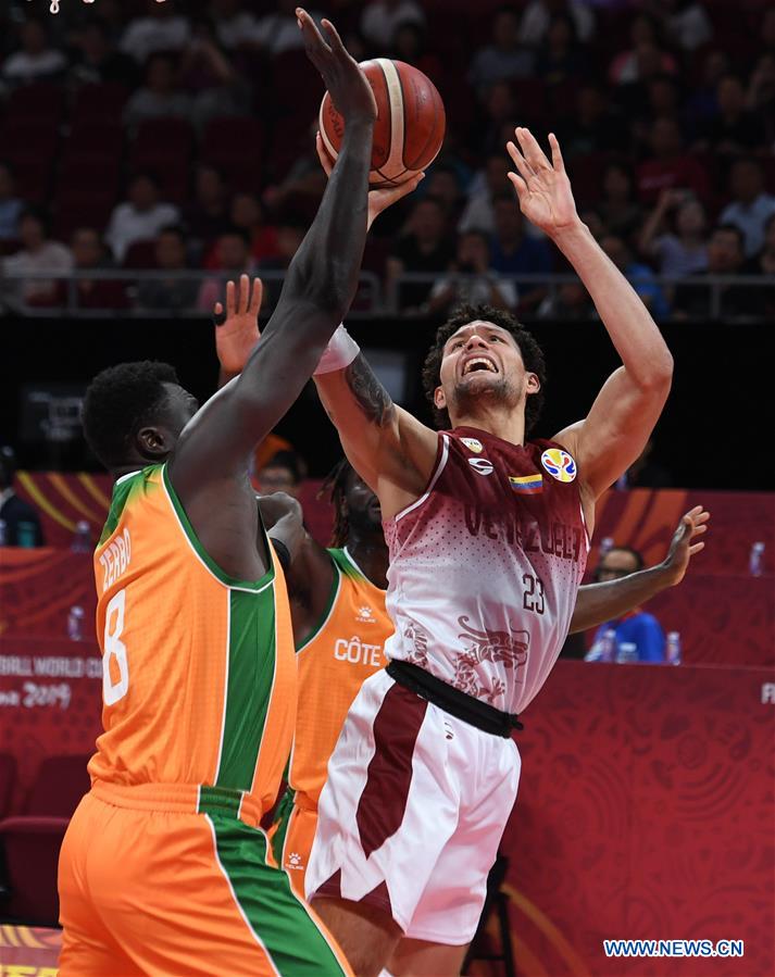 (SP)CHINA-BEIJING-BASKETBALL-FIBA WORLD CUP-GROUP A-VENEZUELA VS COTE D'IVOIRE (CN)