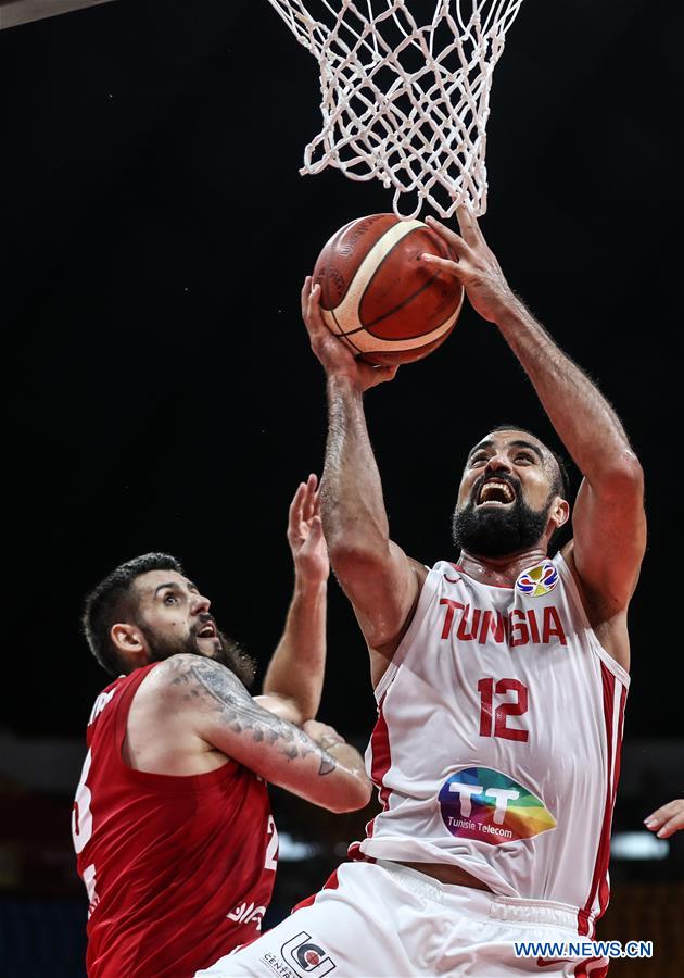 (SP)CHINA-GUANGZHOU-BASKETBALL-FIBA WORLD CUP-GROUP C-IRAN VS TUNISIA (CN)