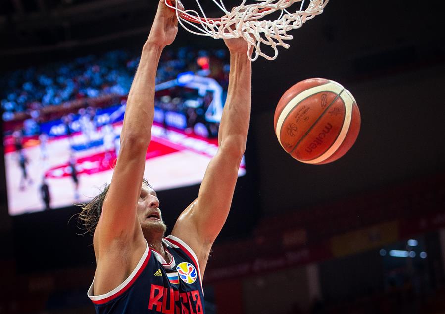 (SP)CHINA-WUHAN-BASKETBALL-FIBA WORLD CUP-GROUP B-KOR VS RUS (CN)