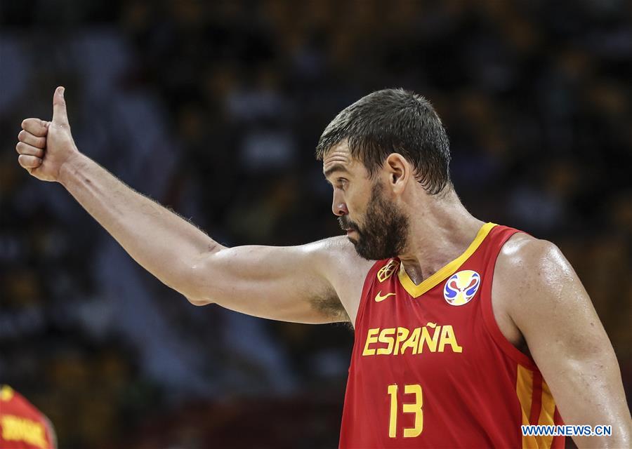 (SP)CHINA-GUANGZHOU-BASKETBALL-FIBA WORLD CUP-GROUP C-SPAIN VS PUERTO RICO